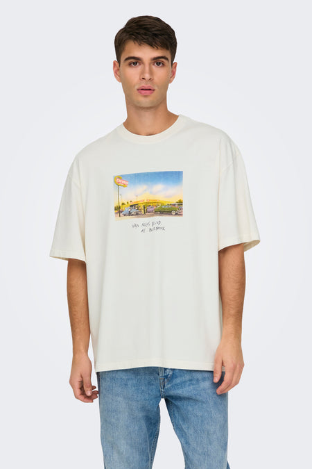 T-shirt (korte mouwen) Wit - ONLY & SONS®