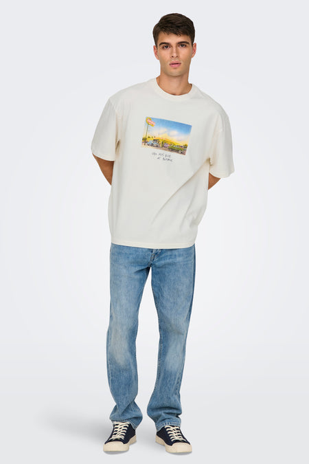 T-shirt (korte mouwen) Wit - ONLY & SONS®