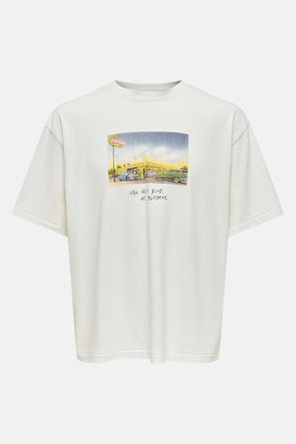 T-shirt (korte mouwen) Wit - ONLY & SONS®