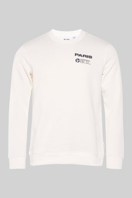 Sweater met ronde hals Ecru - ONLY & SONS®