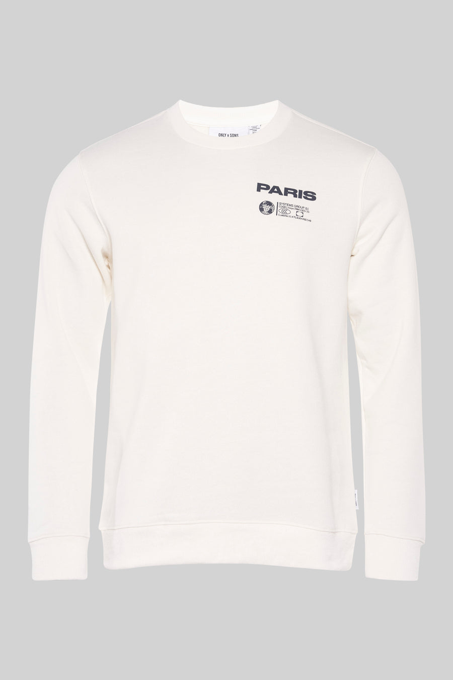 Sweater met ronde hals Ecru - ONLY & SONS®