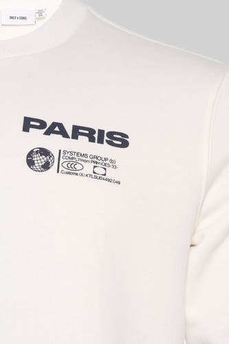 Sweater met ronde hals Ecru - ONLY & SONS®