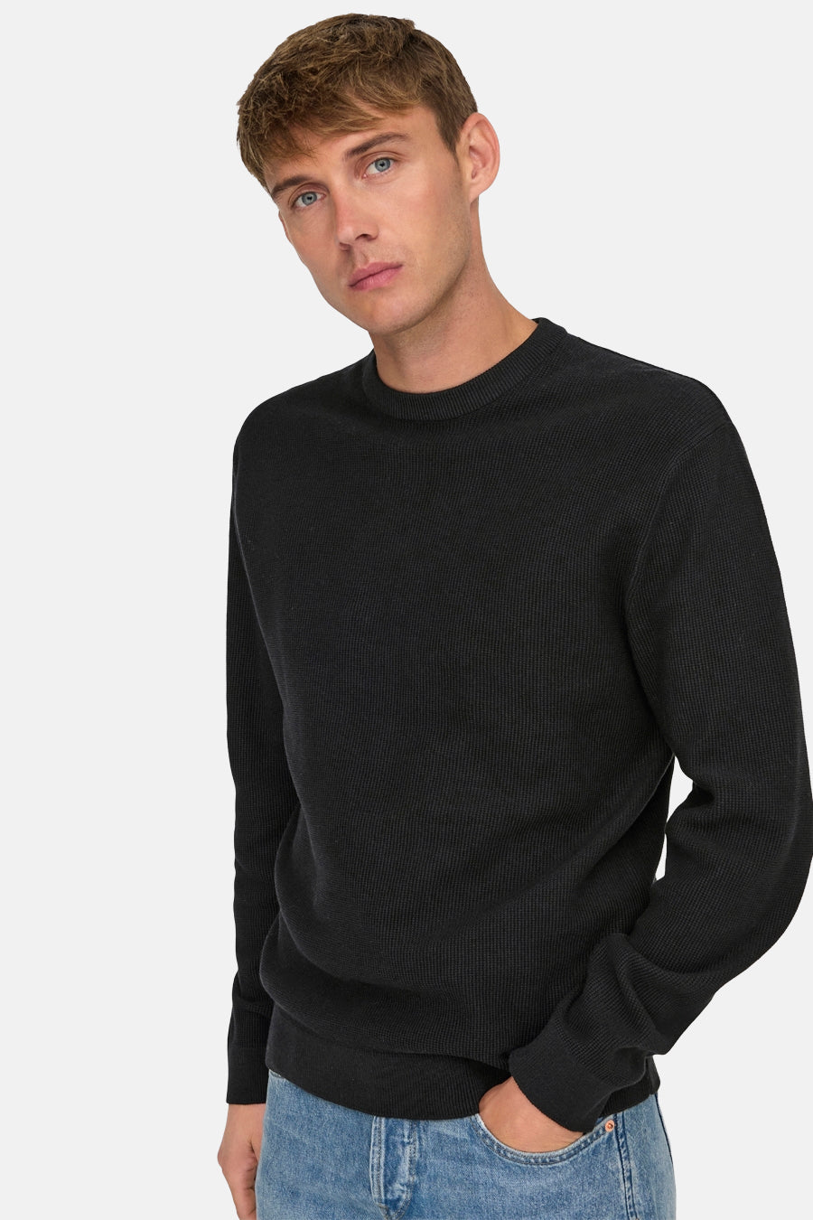 Trui met ronde hals Zwart - ONLY & SONS®