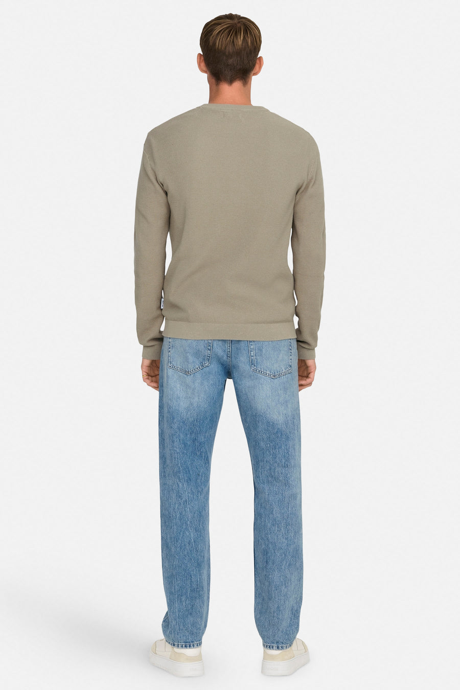 Trui met ronde hals Beige - ONLY & SONS®