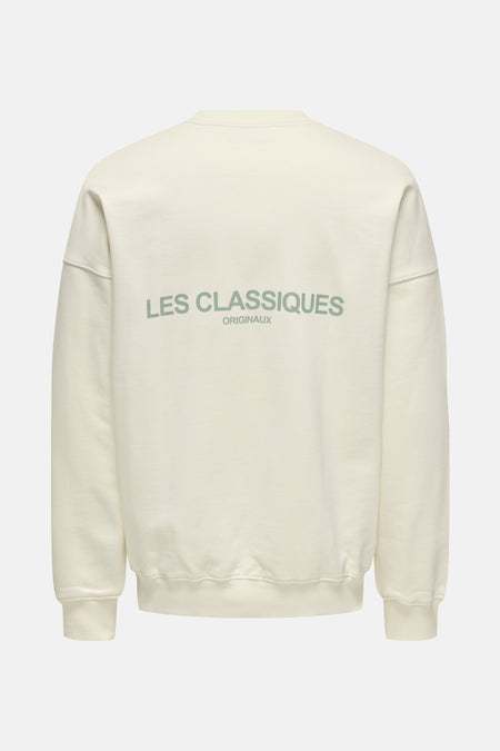 Sweater met ronde hals Ecru - ONLY & SONS®