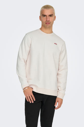 Sweater met ronde hals Wit - ONLY & SONS®