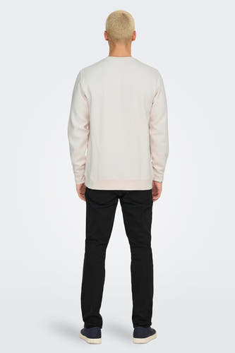 Sweater met ronde hals Wit - ONLY & SONS®