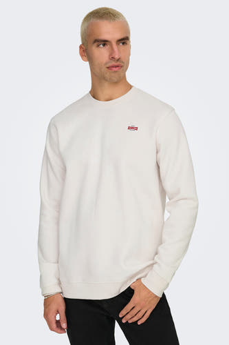 Sweater met ronde hals Wit - ONLY & SONS®