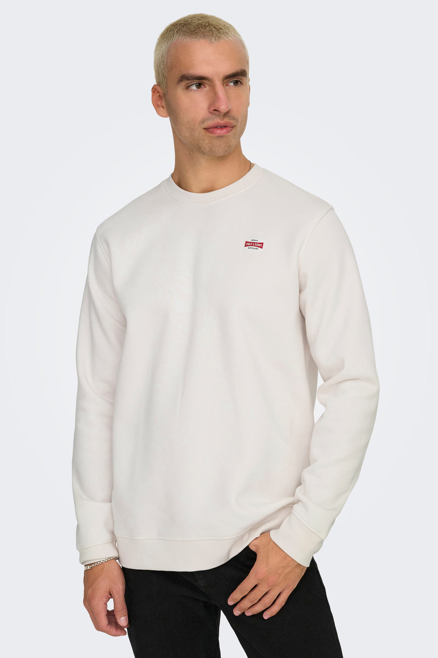 Sweater met ronde hals Wit - ONLY & SONS®
