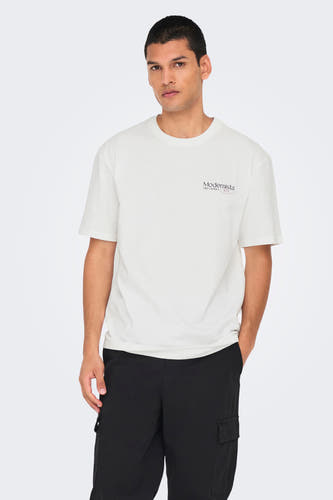 T-shirt (korte mouwen) Wit - ONLY & SONS®