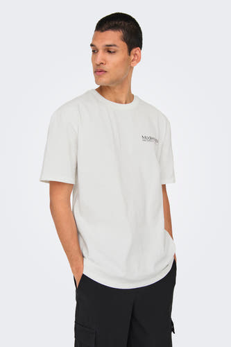T-shirt (korte mouwen) Wit - ONLY & SONS®