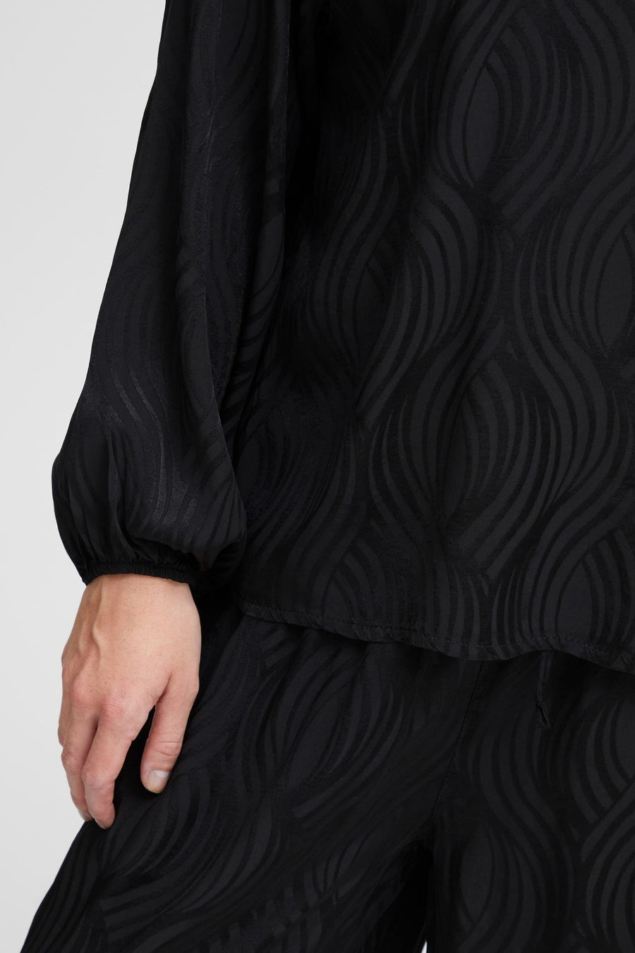 Blouse (lange mouwen) Zwart - SORBET