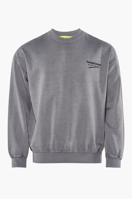 Sweater met ronde hals Grijs - THEJOGGCONCEPT
