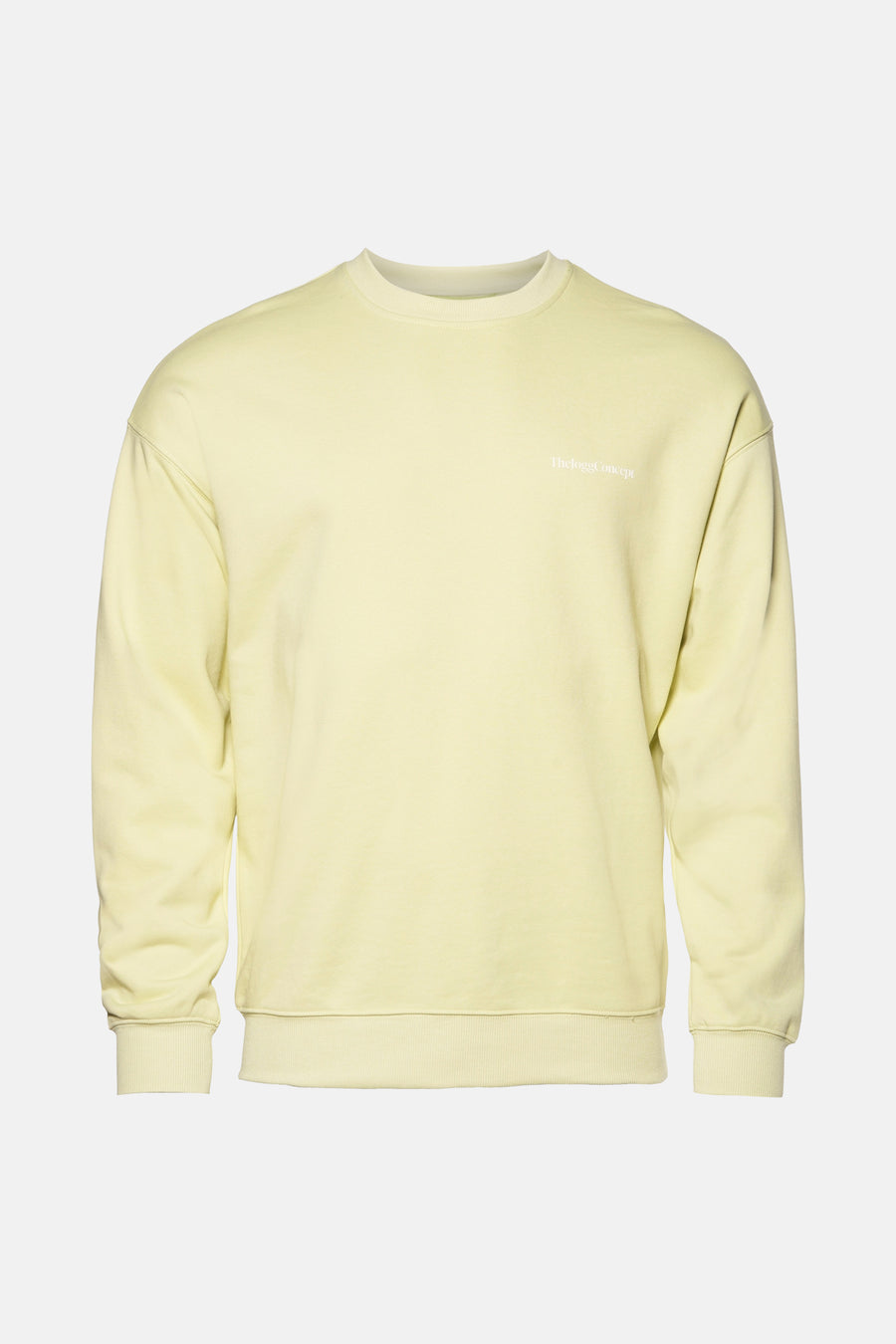 Sweater met ronde hals Geel - THEJOGGCONCEPT