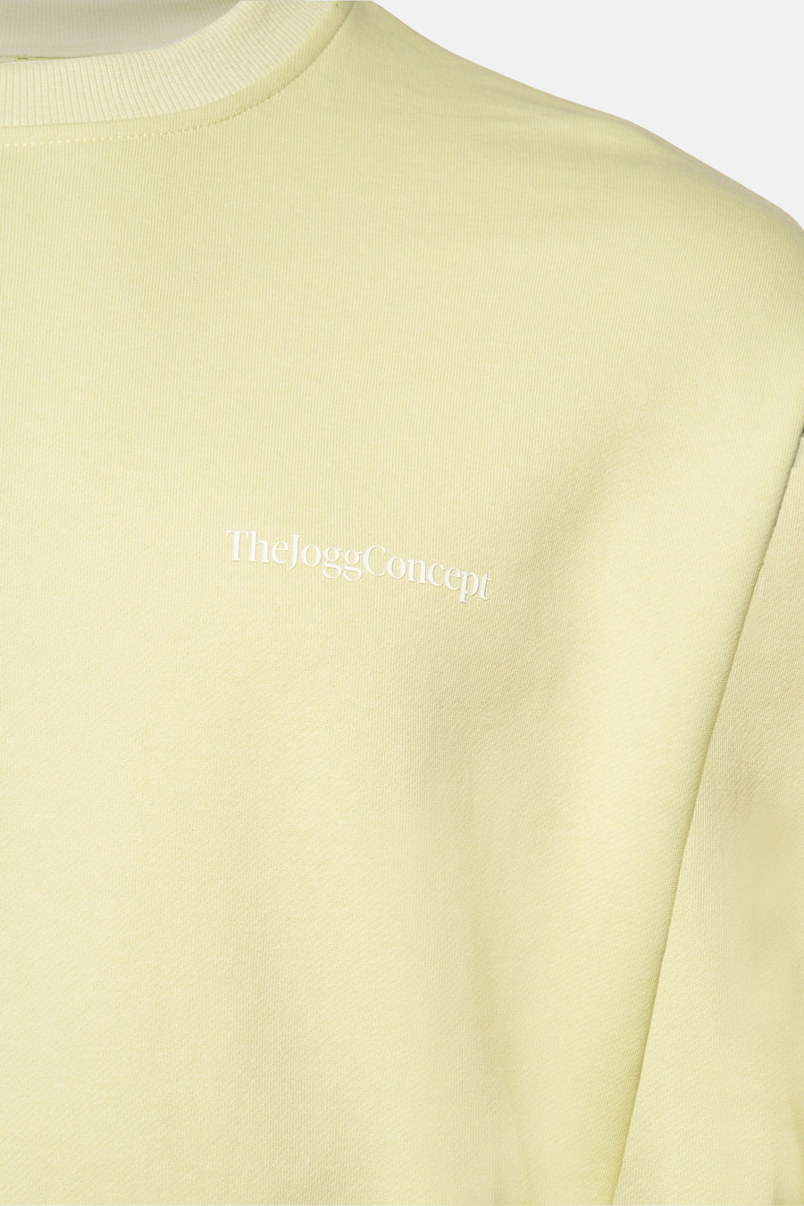 Sweater met ronde hals Geel - THEJOGGCONCEPT