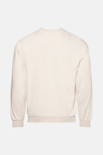 Sweater met ronde hals Ecru - THEJOGGCONCEPT