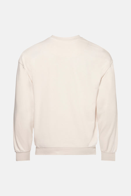 Sweater met ronde hals Ecru - THEJOGGCONCEPT