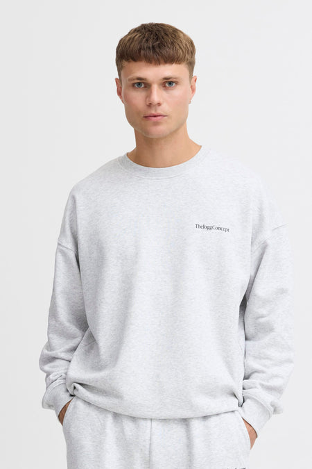 Sweater met ronde hals Grijs - THEJOGGCONCEPT