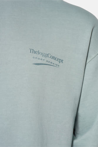 Sweater met ronde hals Blauw - THEJOGGCONCEPT