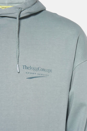 Sweater met kap Blauw - THEJOGGCONCEPT