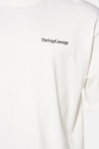 T-shirt (korte mouwen) Wit - THEJOGGCONCEPT