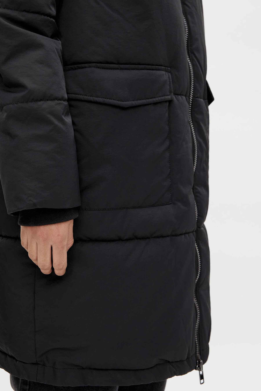 Lange jas Zwart - OBJECT