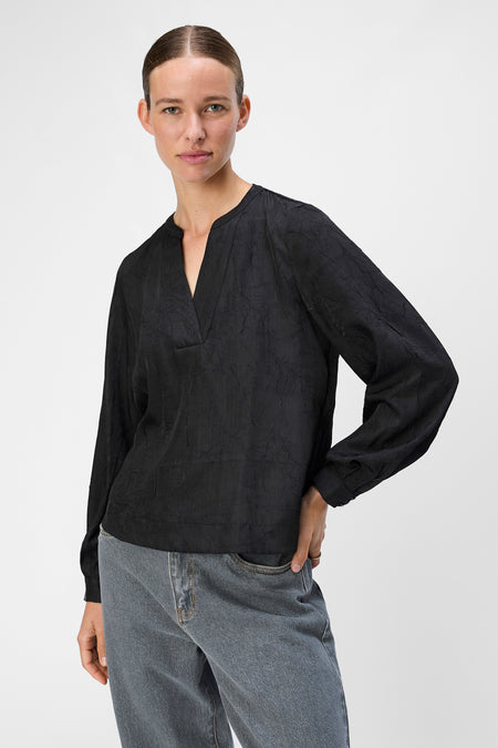 Blouse (lange mouwen) Zwart - OBJECT