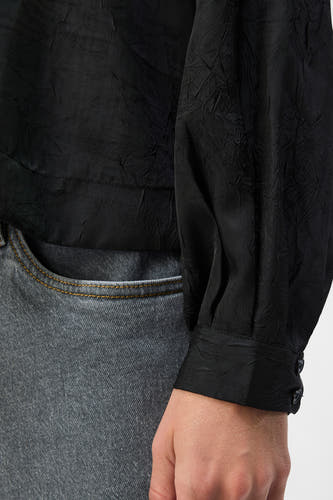 Blouse (lange mouwen) Zwart - OBJECT