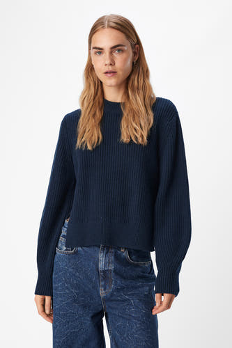 Trui met ronde hals Blauw - OBJECT