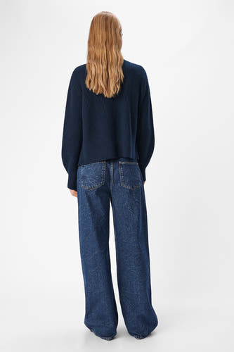 Trui met ronde hals Blauw - OBJECT