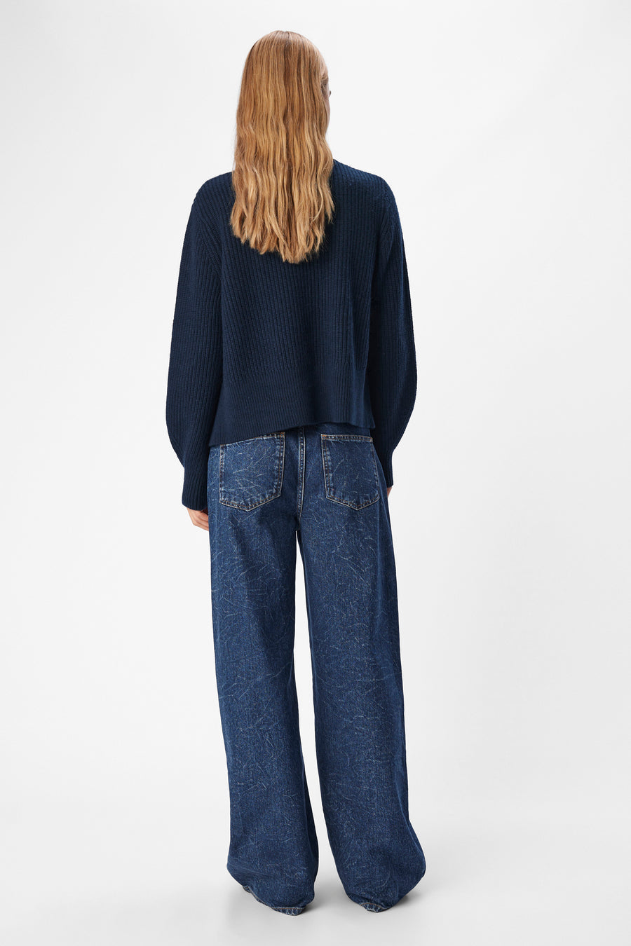 Trui met ronde hals Blauw - OBJECT