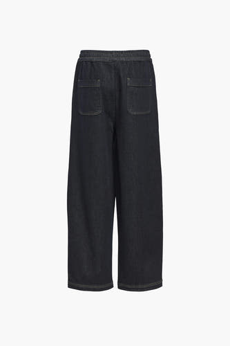 Jeans wide Dark blue denim - OBJECT