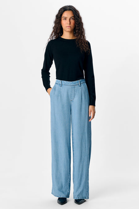 Broek Light blue denim - OBJECT