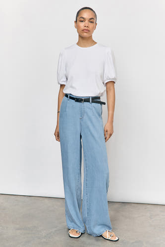 Broek Light blue denim - OBJECT