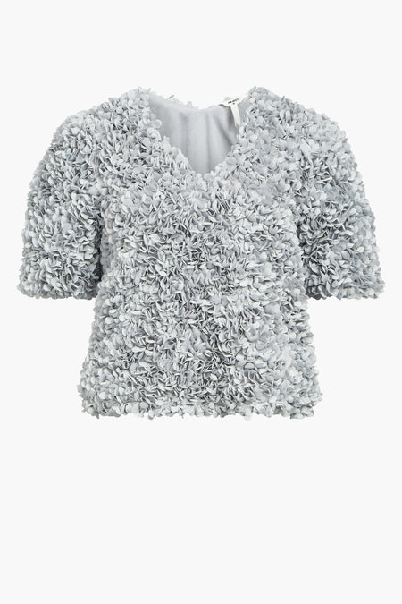 Blouse (korte mouwen) Grijs - OBJECT
