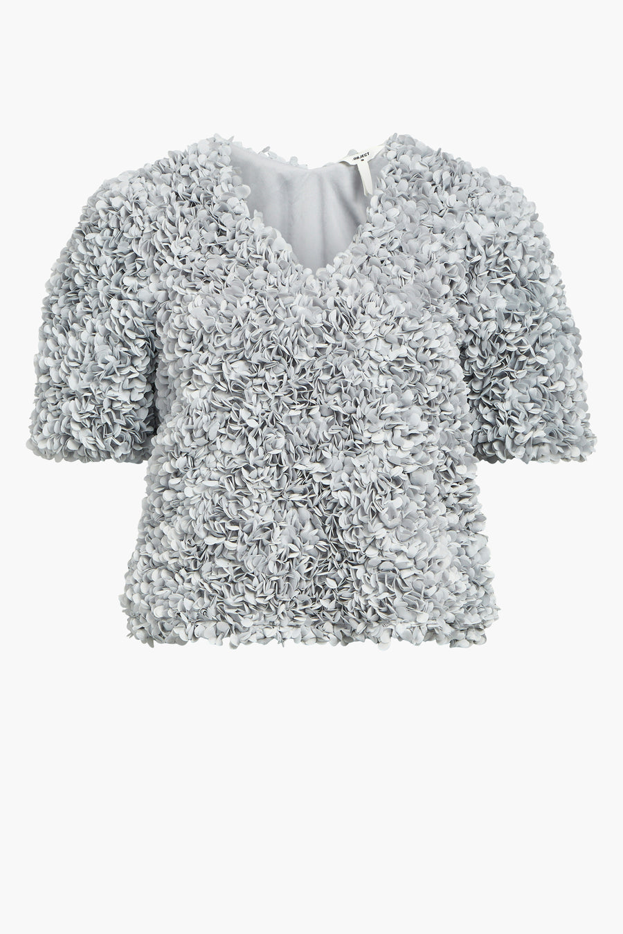 Blouse (korte mouwen) Grijs - OBJECT