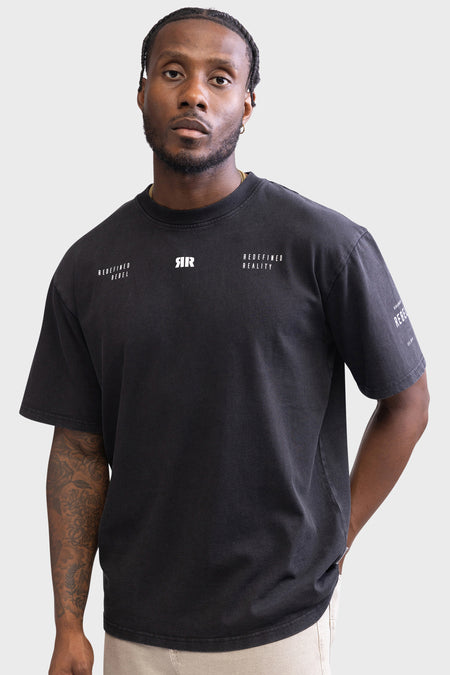 T-shirt (korte mouwen) Zwart - REDEFINED REBEL