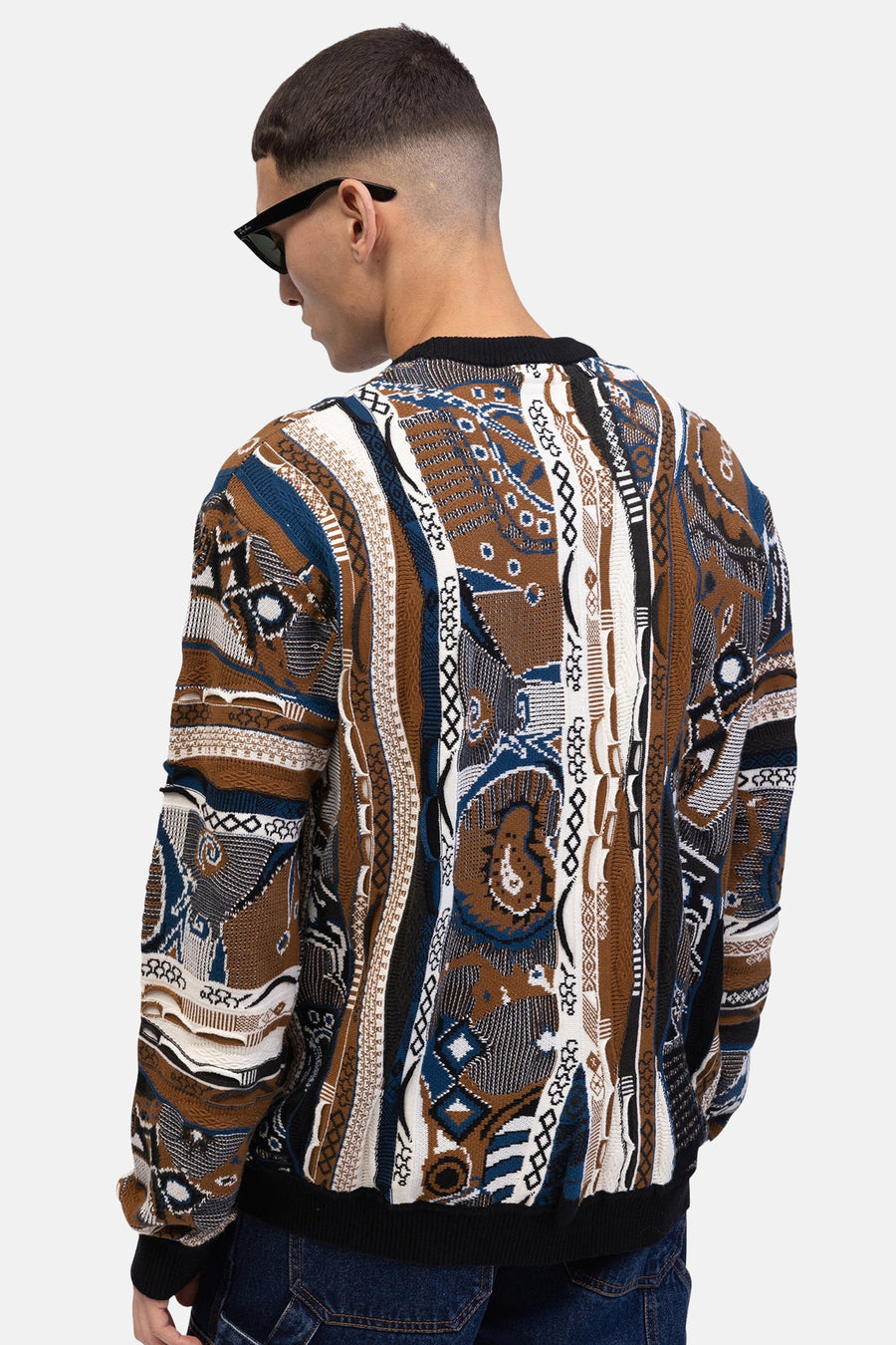 Trui met ronde hals Bruin - REDEFINED REBEL
