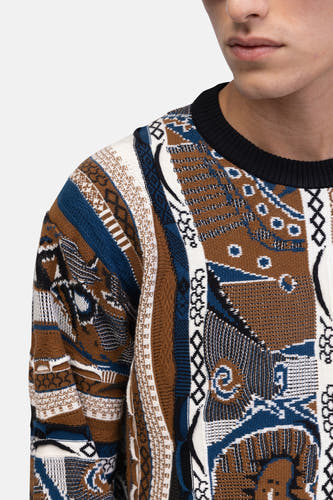 Trui met ronde hals Bruin - REDEFINED REBEL