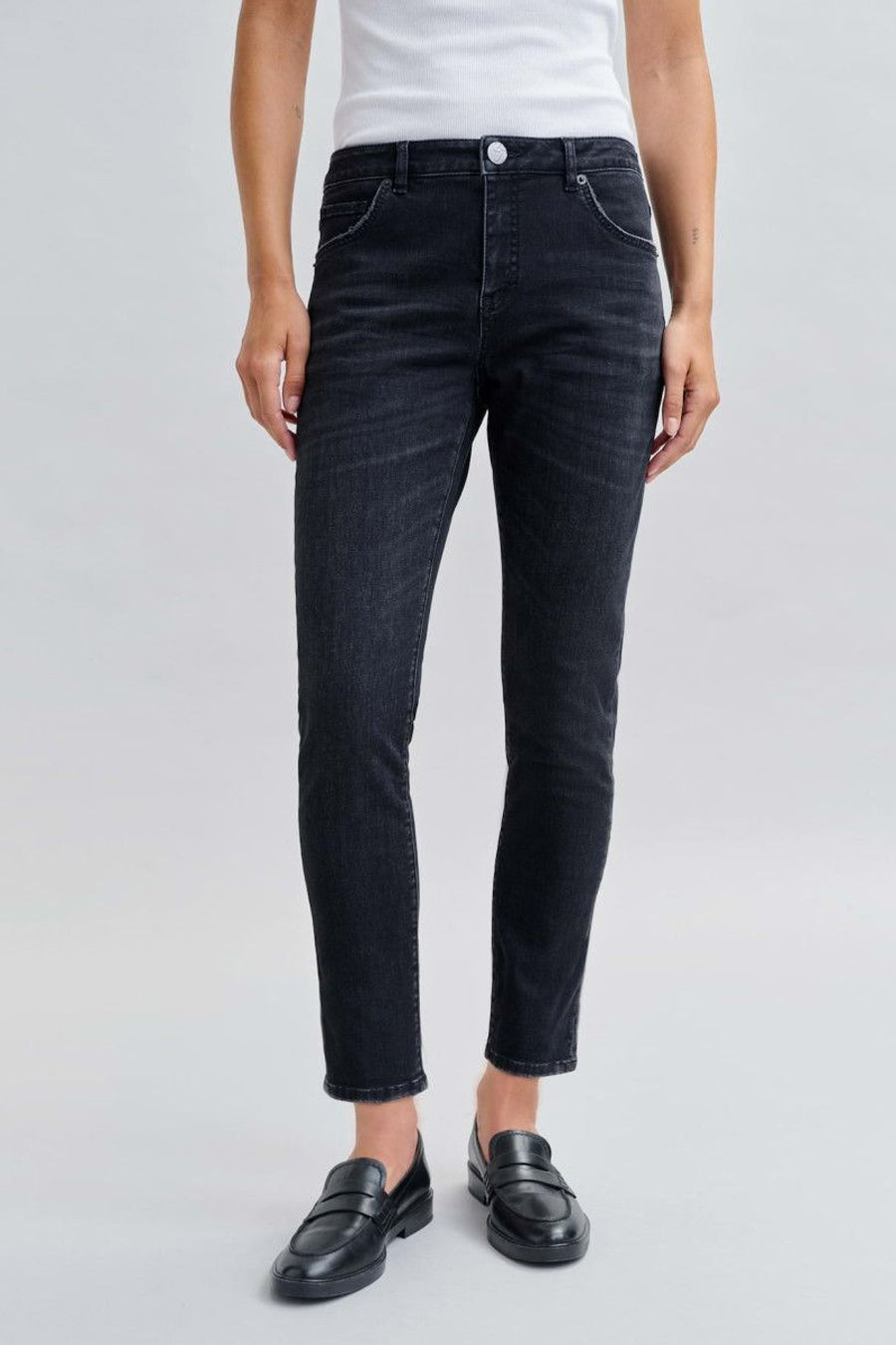 Jeans slim Zwart - OPUS