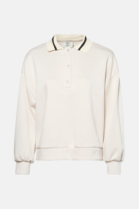 Sweater met ronde hals Beige - Terra di Siena