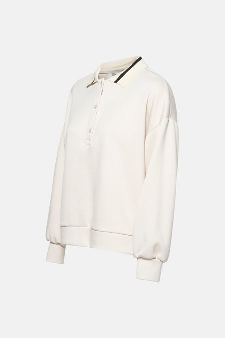 Sweater met ronde hals Beige - Terra di Siena