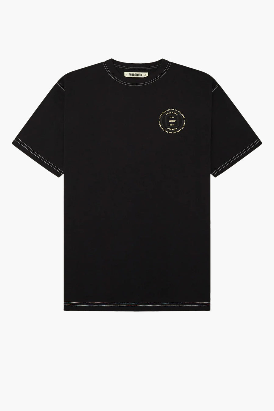 T-shirt (korte mouwen) Zwart - WOODBIRD