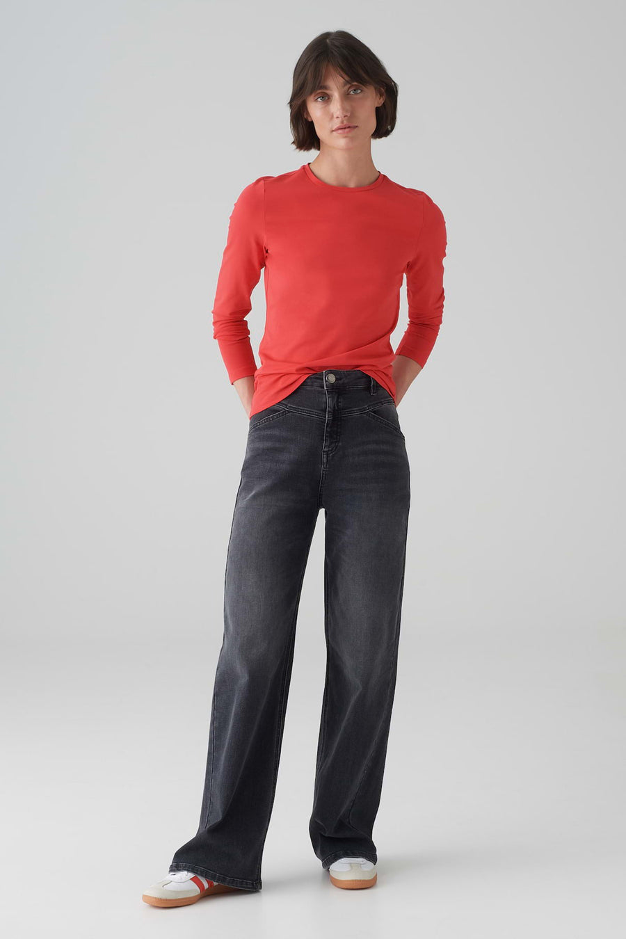 T-shirt (lange mouwen) Rood - OPUS