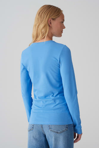 T-shirt (lange mouwen) Blauw - OPUS