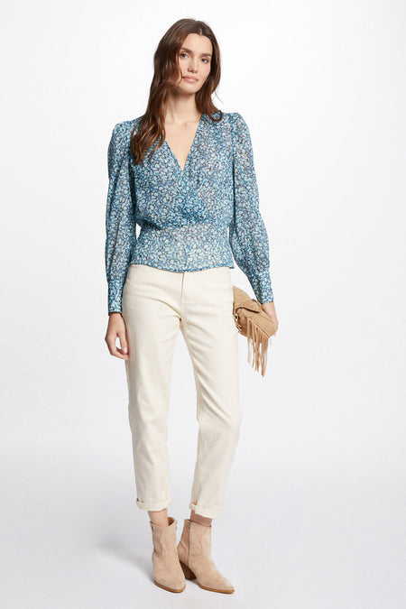 Blouse (lange mouwen) Blauw - Morgan De Toi