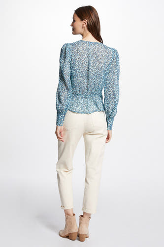 Blouse (lange mouwen) Blauw - Morgan De Toi