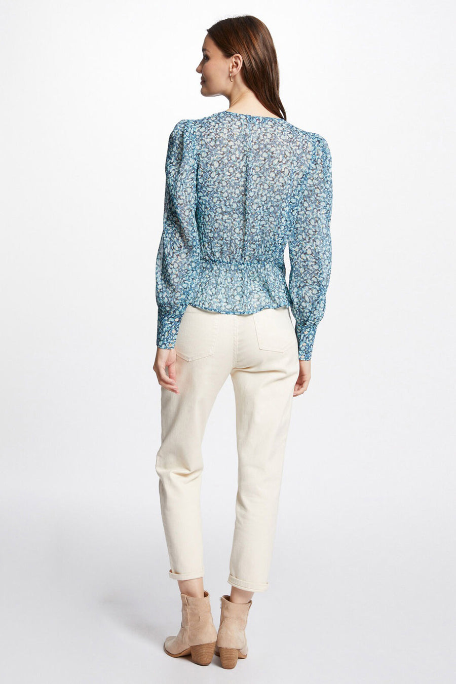 Blouse (lange mouwen) Blauw - Morgan De Toi