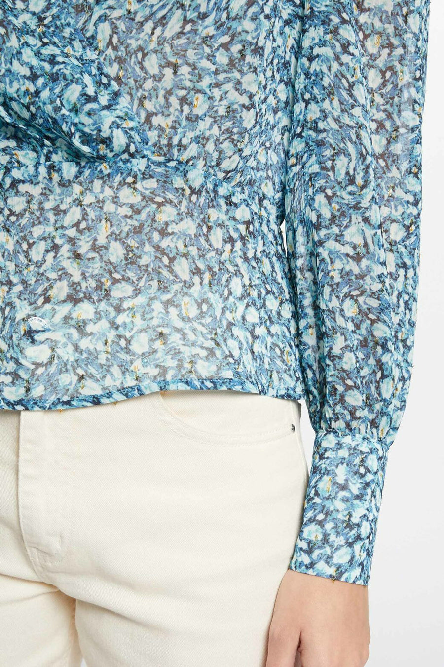 Blouse (lange mouwen) Blauw - Morgan De Toi