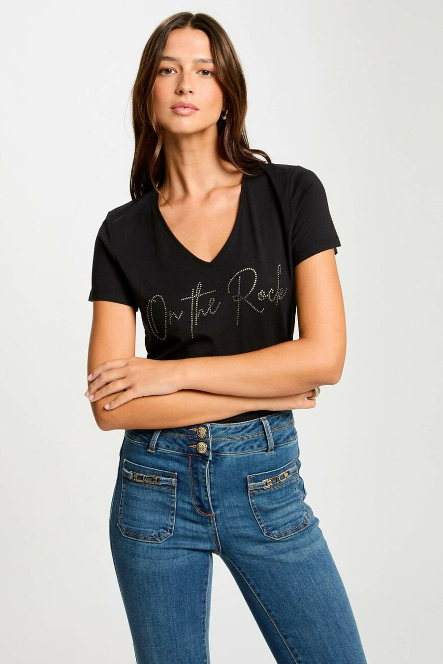 Top (korte mouwen) Zwart - Morgan De Toi